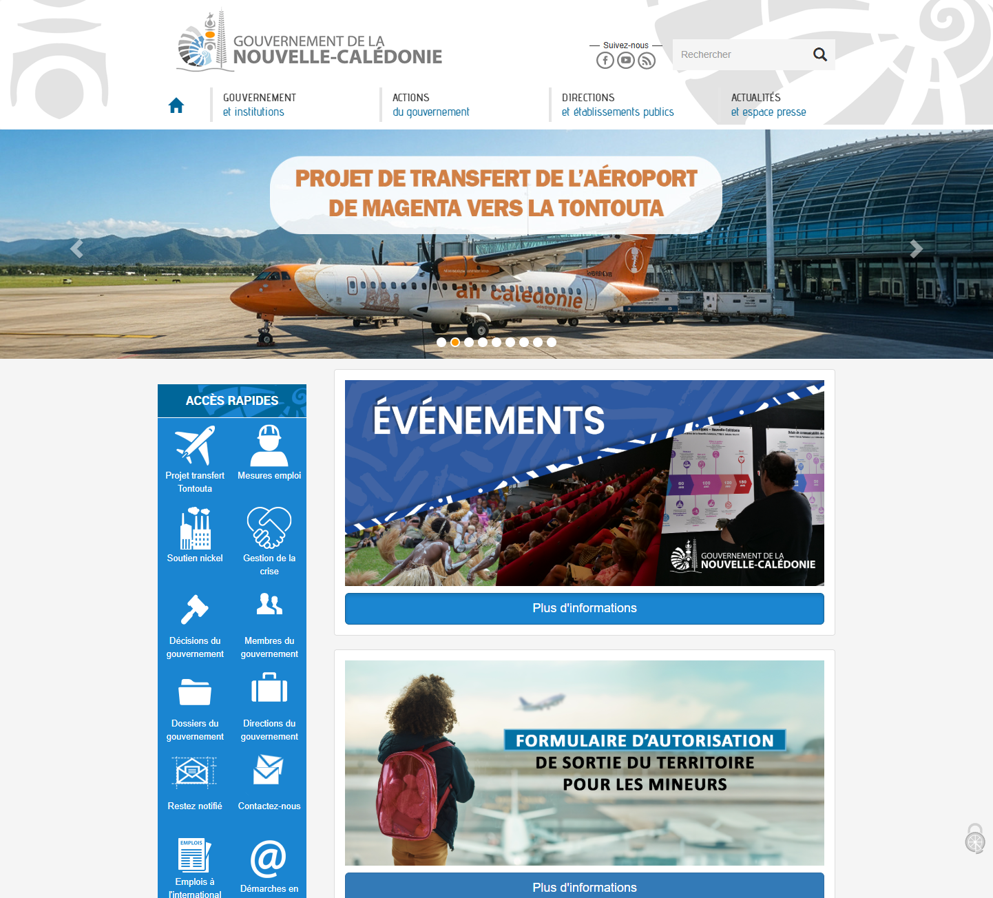 新喀里多尼亚政府门户